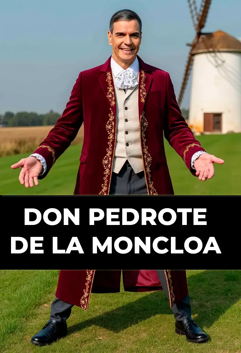 Póster de Don Pedrote, una serie satírica hecha con inteligencia artificial por INSPINEMAI.
