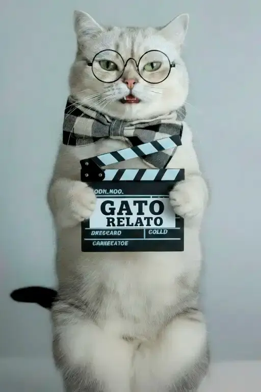 Póster de Gato Relato, creador y director de cortos con inteligencia artificial en INSPINEMAI.